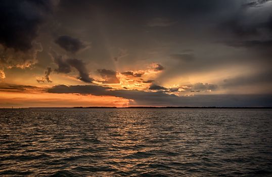 Sunset on Gulf of Mexico