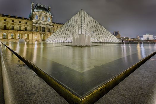 Louvre - famous museum of France. Paris, 11 november of 2012