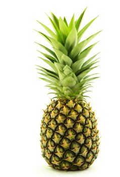 Fresh pineapple on white background