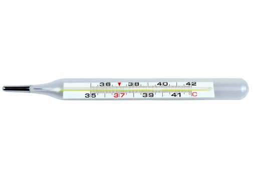 Medical thermometer isolated on white background