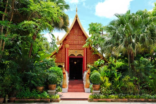 Buddhist temple in northern thailand