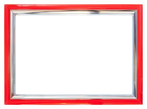 red frame isolated on white background