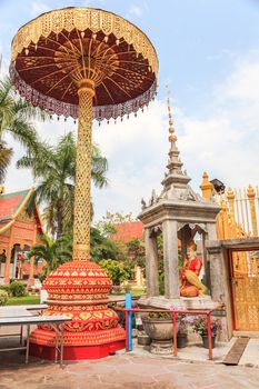Wat phra that hariphunchai, lamphun, thailand