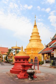 Phra that hariphunchai in lamphun, thailand