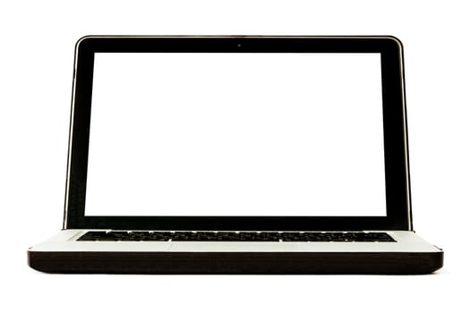 Laptop computer isolated on white background