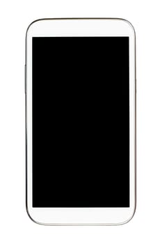 Mobile phone isolated on white background