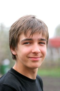 smiling young and happy boy portrait