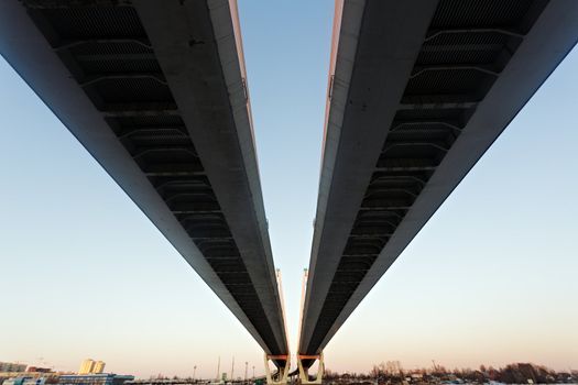 Big Obukhov bridge over the river Neva in St. Petersburg