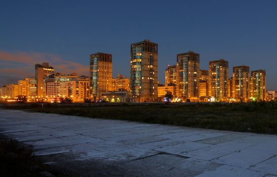New residential area in Saint - Petersburg.
