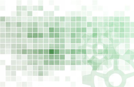 Tech Digital Data Transfer Network as Abstract 