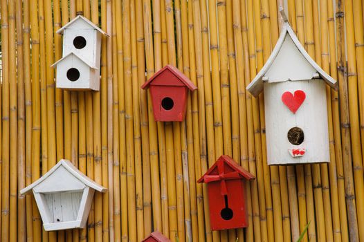 Beautiful colorful little of birdhouse.