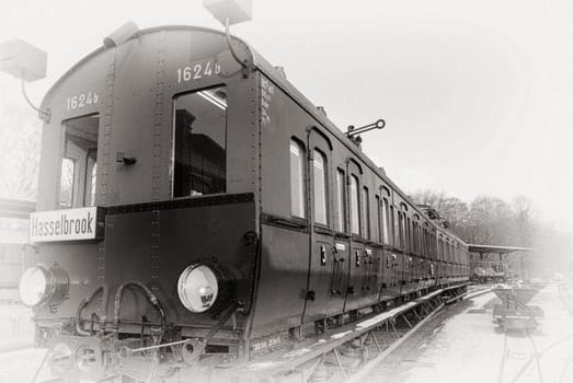 Old disused railcar in Germany