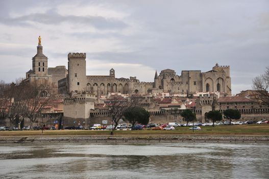 Avignon, Papal palace, In the town of Avignon, in southern France.
