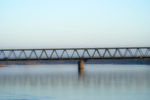 Steel bridge over the Elbe