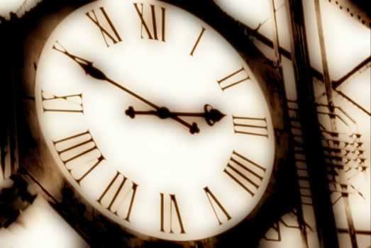 Station Clock at Hamburg Central Station