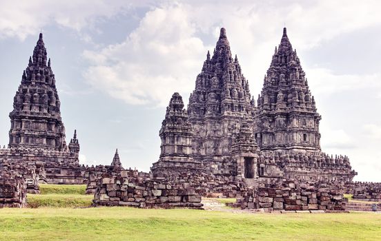 Prambanan temple. Java island, Indonesia