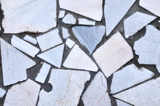 white ceramic mosaic wall tile as textural background