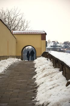 couple walking