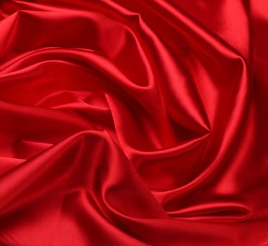 red silk fabric background