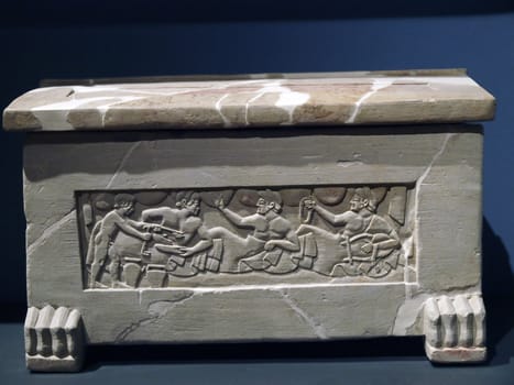 Sarcophagus of Chiusi, Tuscany. 5th century B.C