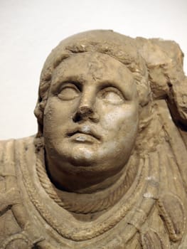 Ancient etruscan art. Sarcophagus of Chiusi, Tuscany. 