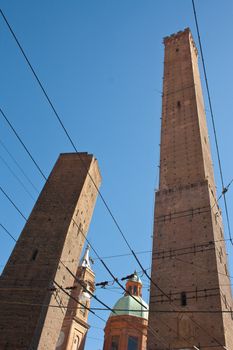two towers bologna - italy- europe