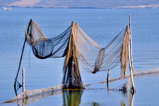 Aquaculture facility in the lake of Lesina and Varano in the province of Foggia