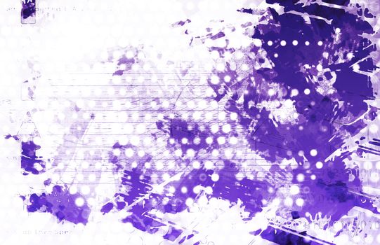 Technology Grunge Background with a White Main