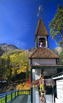 Fall Colors German Store Steeple Stevens Pass Leavenworth Washington, October 10, 2008