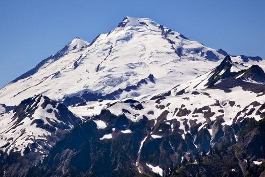 Artist Point Mount Baker Closeup Snow Mountain Washington State Pacific Northwest