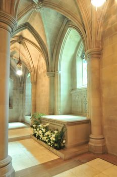 interior of a national cathedral gothic classic architecture