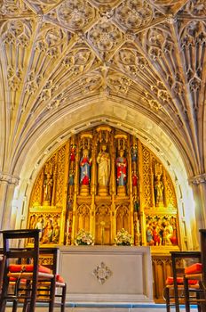 interior of a national cathedral gothic classic architecture