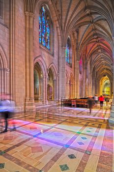 interior of a national cathedral gothic classic architecture