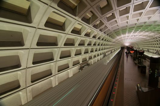 Smithsonian metro station in Washington DC