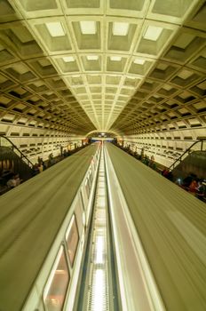 Smithsonian metro station in Washington DC