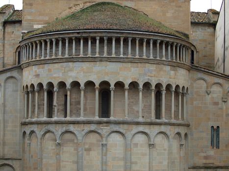 Arezzo - Romanesque Apse of Santa Maria della Pieve in Piazza Grande, Tuscany,  Italy 
