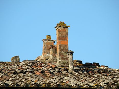 Ornamental old chimney