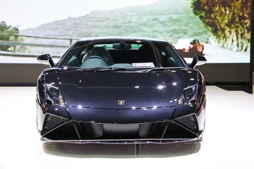 BANGKOK, THAILAND - April 2- Lamborghini is shown in Bangkok international motor show 2013 on April 2, 2013 in Bangkok, Thailand.