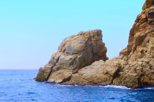 Sea and rocks (Spain, Costa Brava, Tossa De Mar)