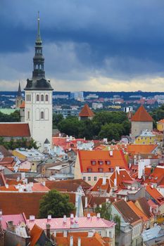 Panorama of old town in Tallinn