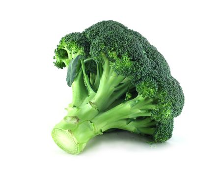 Fresh broccoli isolated on white background