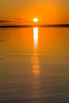 A amazing Sunset in Bic National Park, Quebec, Canada