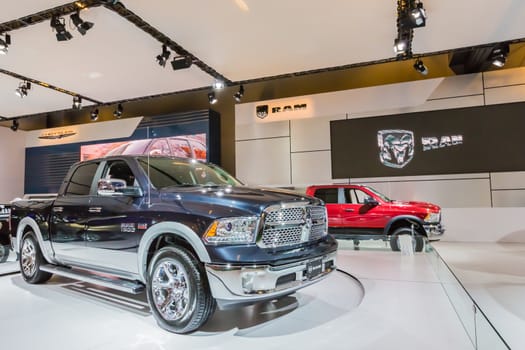 A 2013 Ram 1500 in Montreal Auto Show, Quebec, Canada