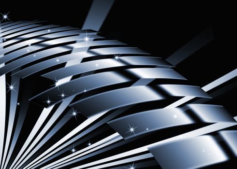 abstract line metal color with dark background