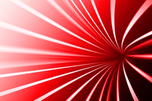 Abstract line, scarlet background