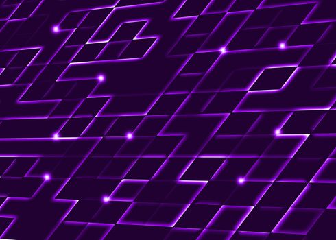 abstract square pixel mosaic purple background