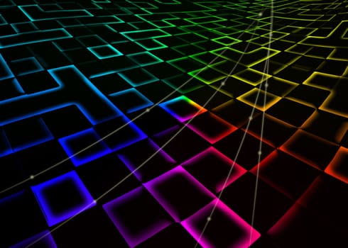 abstract square mosaic glitter background