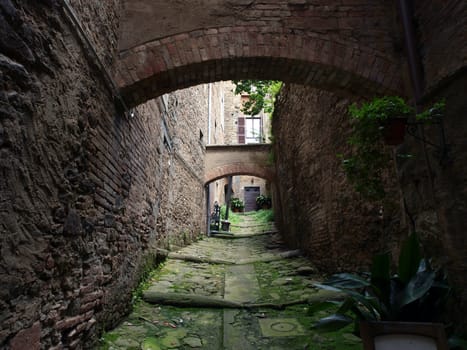 lovely, steep and narrow streets of Cortona. Tuscany