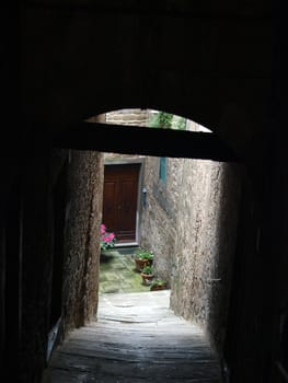 lovely, steep and narrow streets of Cortona. Tuscany