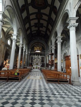 Cortona Duomo - the 15 C Cathedral of Santa Maria Assunta  - interior
